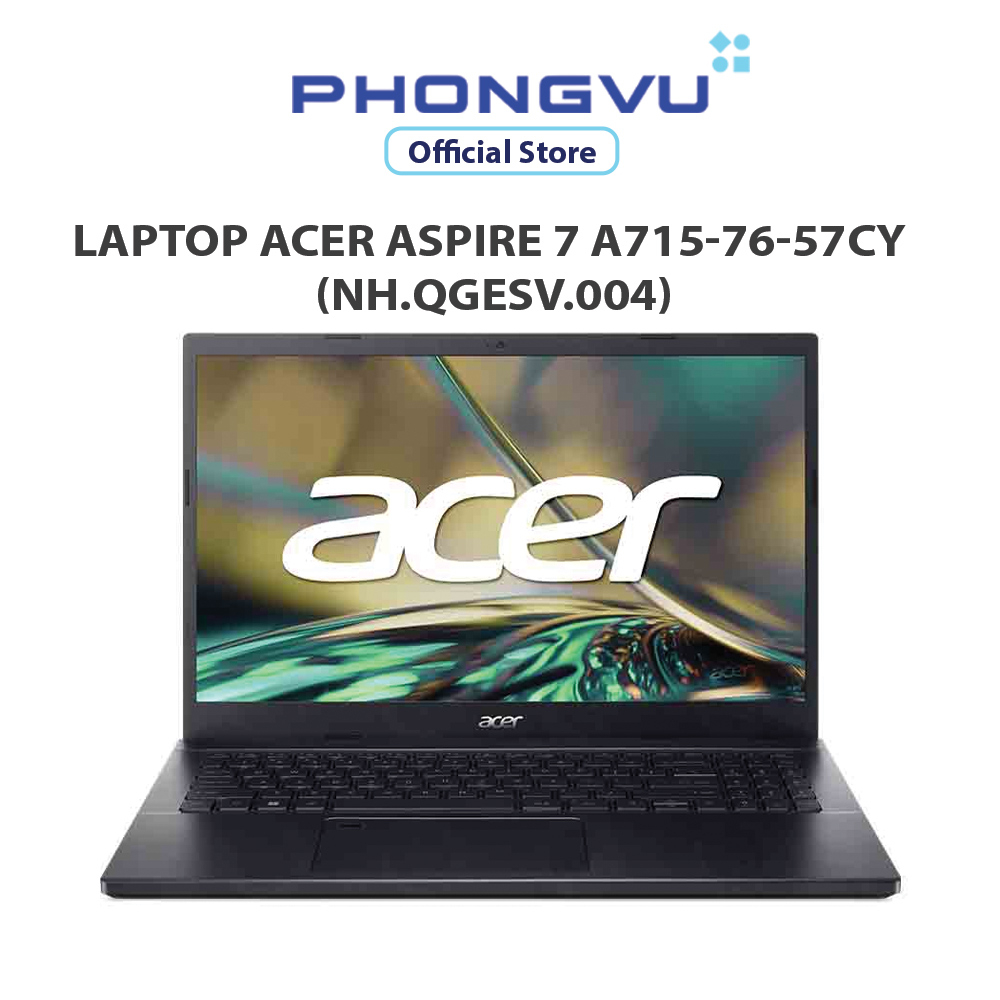 Máy tính xách tay/ Laptop Acer Aspire 7 A715-76-57CY (NH.QGESV.004) (I5-12450H) (Đen) - Bảo hành 12 tháng