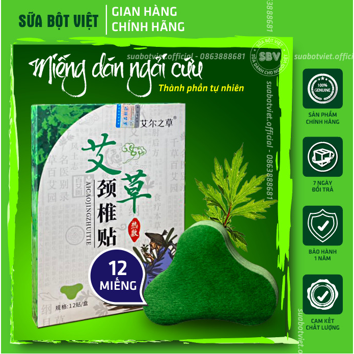Miếng Dán Ngải Cứu Giúp Giảm Đau Nhức Cổ Vai Gáy