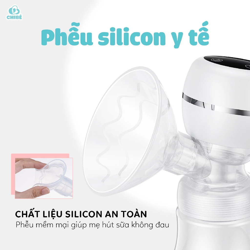MÁY HÚT SỮA ĐƠN KHÔNG DÂY CHIBÉ MOMI 3 - CB025 - TẶNG KÈM ÁO HÚT SỮA - BẢO HÀNH 18 THÁNG
