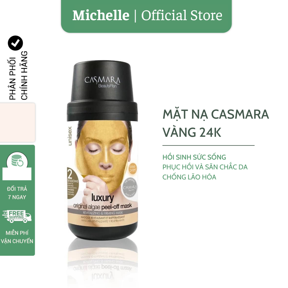 Mặt Nạ Vàng CASMARA Gold Mask 2080, Mặt nạ chứa bụi vàng 24k (7/2024)