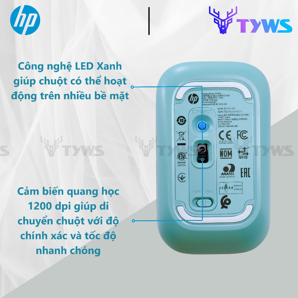 Chuột Không Dây HP Wireless Z3700 HPZ3700