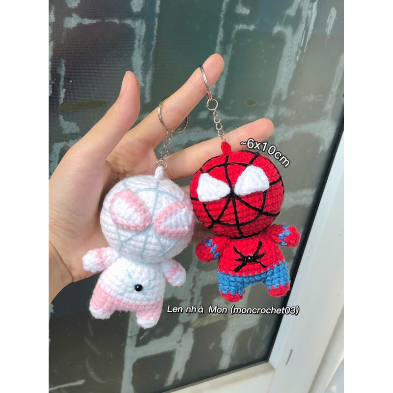 MÓC KHOÁ LEN SPIDERMAN/ SPIDERGIRL