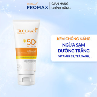 Kem Chống Nắng Ngừa Mụn Sáng Da Decumar Advanced THC Anti - Acne Brightening Sunblock Cream 50g