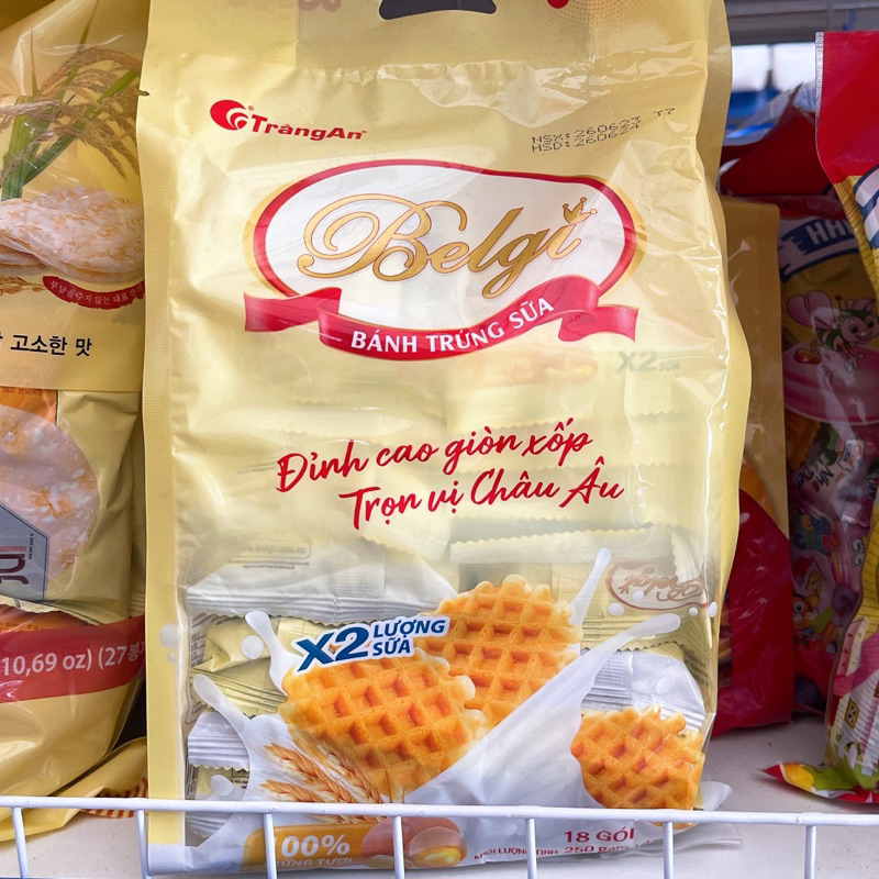 Bánh Belgi Tràng An Giòn Xốp Gói 250g (18 Chiếc)