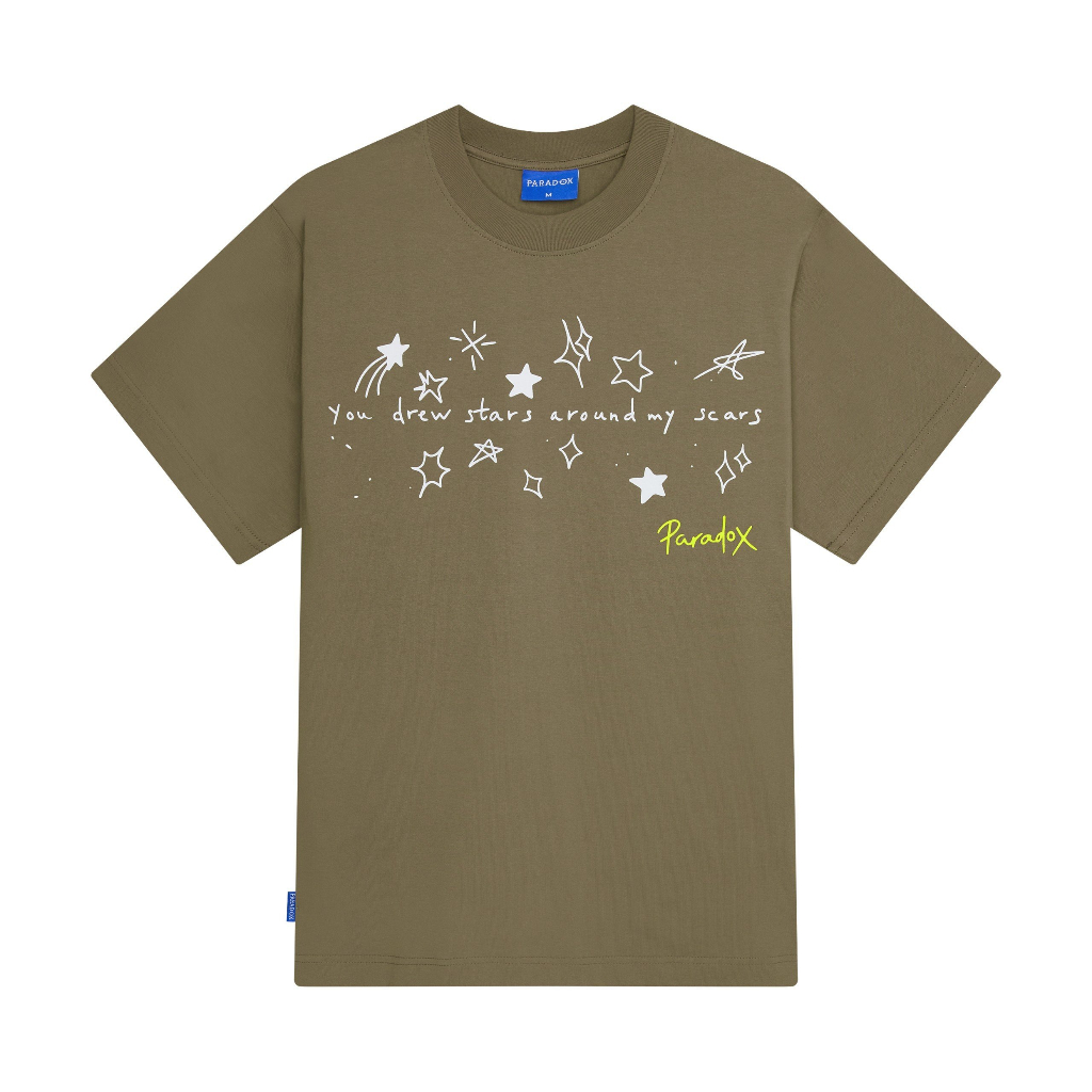 Áo thun form rộng Paradox tay lỡ - Unisex - In hình - STARS AND SEARS - Nhiều màu