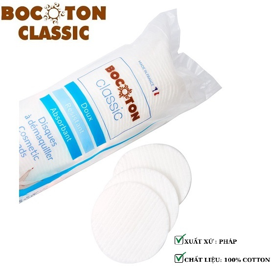 Bông tẩy trang Bocoton Pháp 80 - 100 miếng (mẫu bông mới)