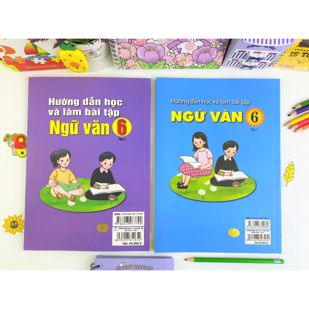 Sách - Combo 2 cuốn Hướng Dẫn Học Và Làm Bài Tập Ngữ Văn 6 - Theo Chương Trình GDPT mới Kết Nối - ndbooks