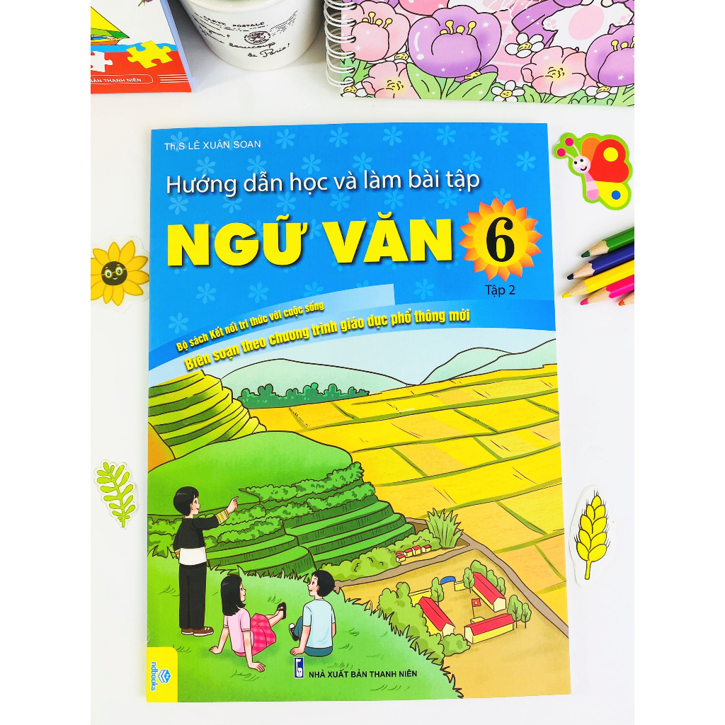 Sách - Combo 2 cuốn Hướng Dẫn Học Và Làm Bài Tập Ngữ Văn 6 - Theo Chương Trình GDPT mới Kết Nối - ndbooks