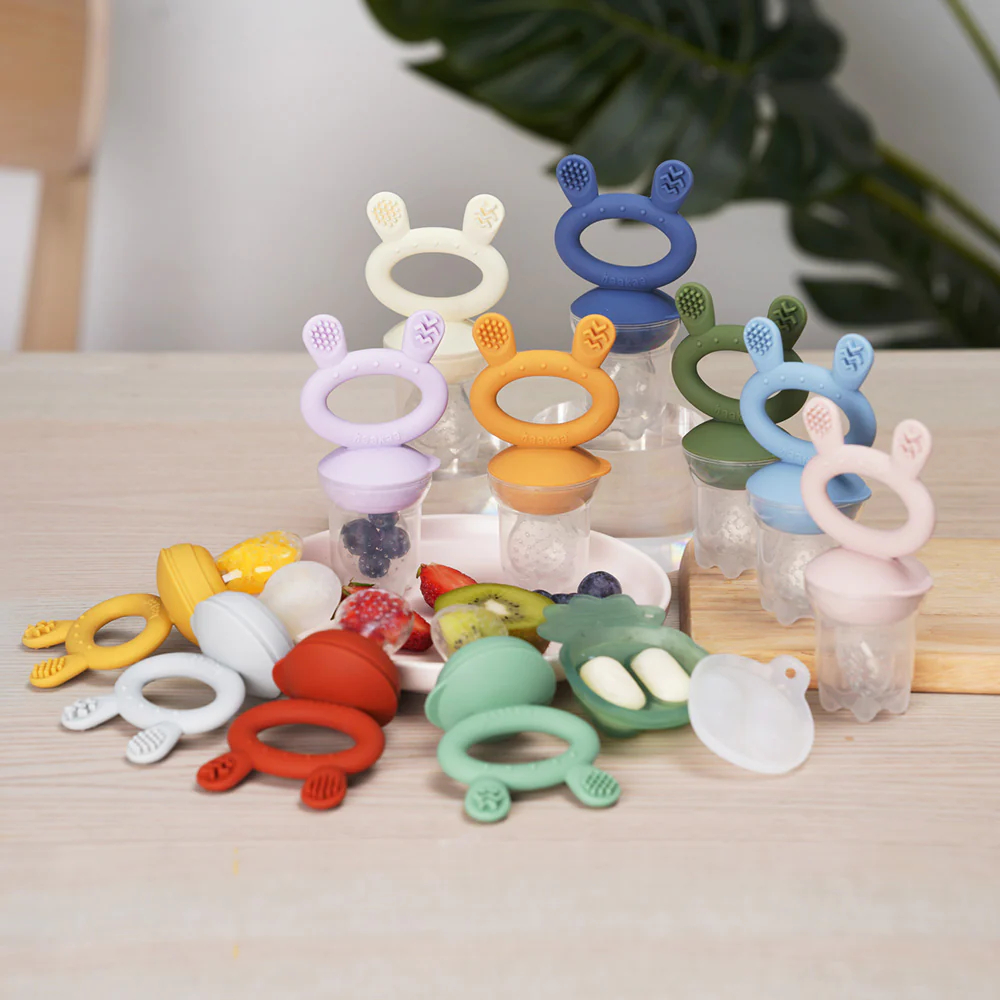 Combo Túi Nhai Ăn Dặm Và Khuôn Trữ Đông Mini Haakaa