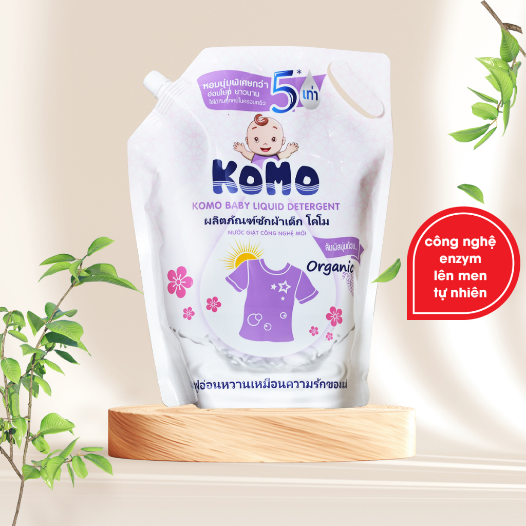 Nước Giặt Komo Hương Hoa Cỏ Phương Đông Túi 2 Lít