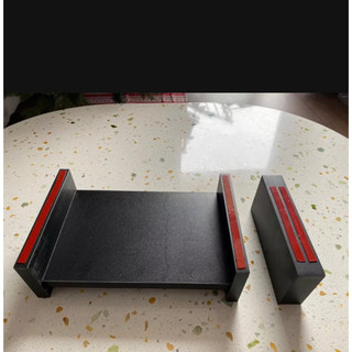 Bộ hộc kệ kê máy tính gồm 1 chân kép và bộ hộc kèm vít 30x18cm (dài x rộng) chắc chắn