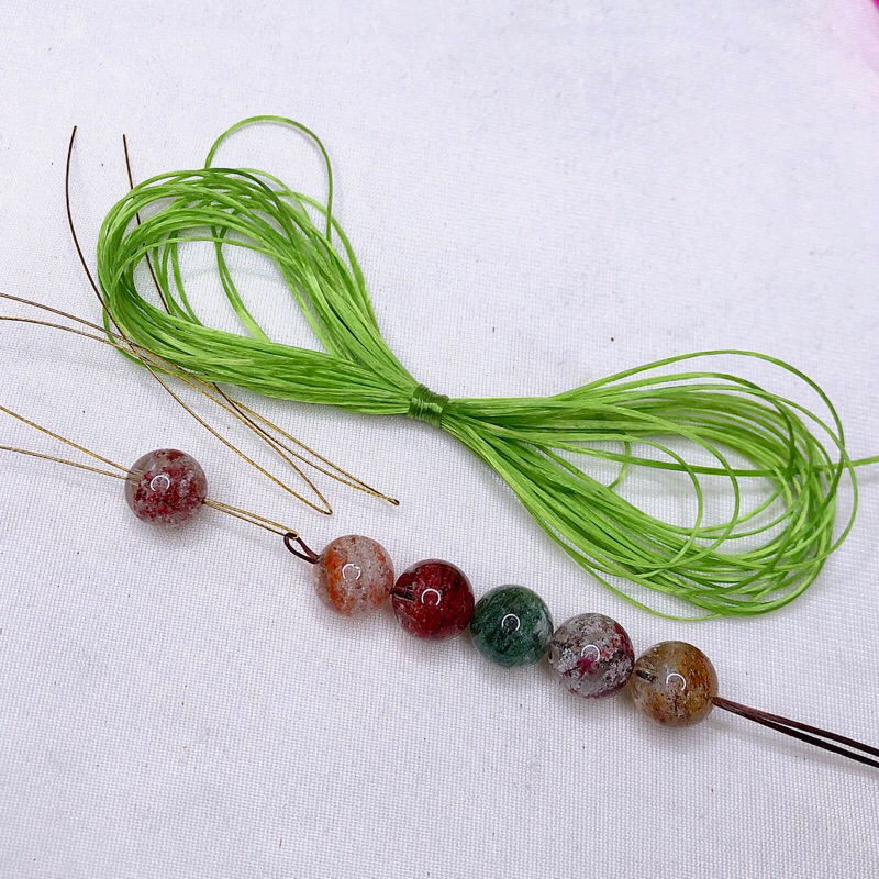 Giá Sỉ - 5m chun xâu hạt tặng kim xâu, chun lụa loại 1 co giãn tốt, không thấm nước