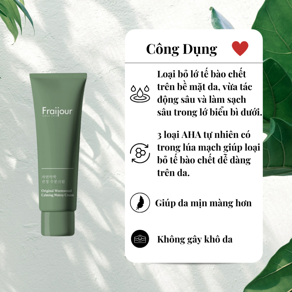 Tẩy Da Chết Fraijour Original Herb Wormwood Peeling Gel 150ml