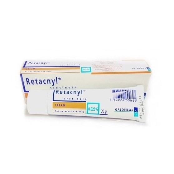RETACNYL - Tretinoin 0.025% 0.05% Kem ngừa mụn, chống lão hóa Retacnyl Tretinoin Cream 30g