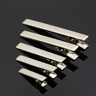 Kẹp mỏ vịt nhiều size, kẹp tóc mái màu trắng set 10 cái h01