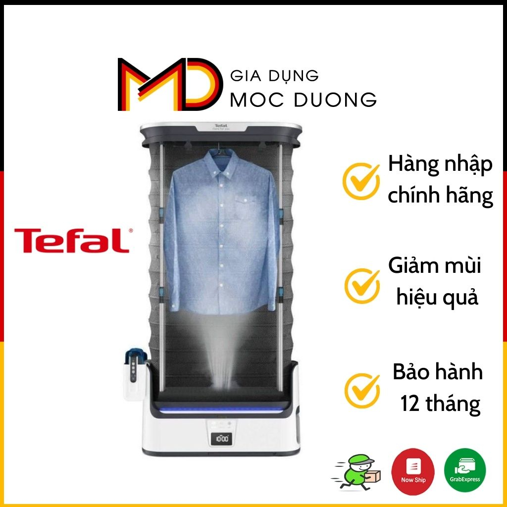 Máy giặt là hơi Tefal YT4050E1, máy chăm sóc quần áo đa năng, khử trùng diệt khuẩn [CHÍNH HÃNG]