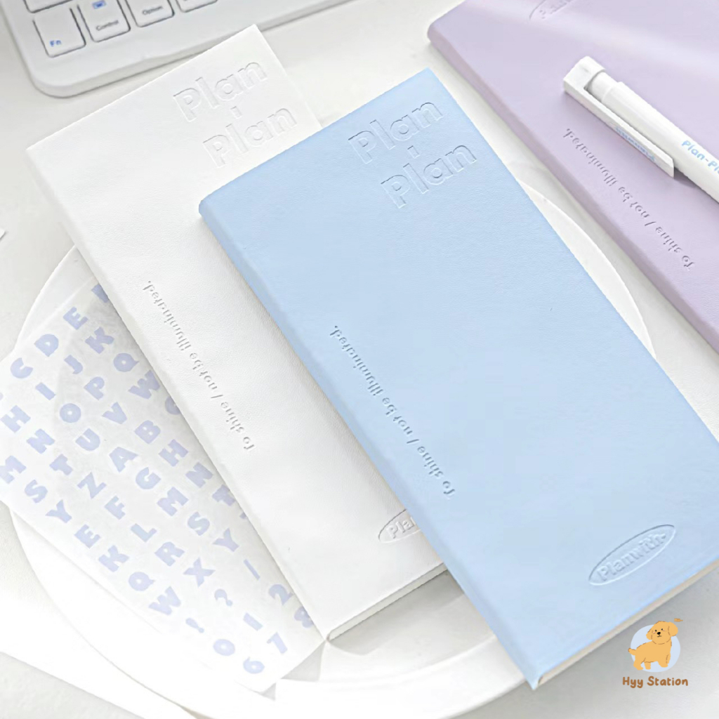 Sổ Tay Da PU Planwith To Do List Planner 160 Trang Tặng Kèm Sticker