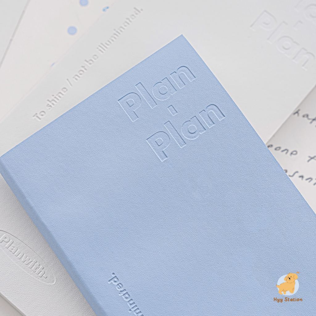 Sổ Tay Da PU Planwith To Do List Planner 160 Trang Tặng Kèm Sticker