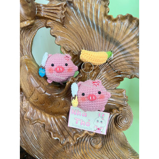 Móc khoá len con Heo Handmade 🐷🐷