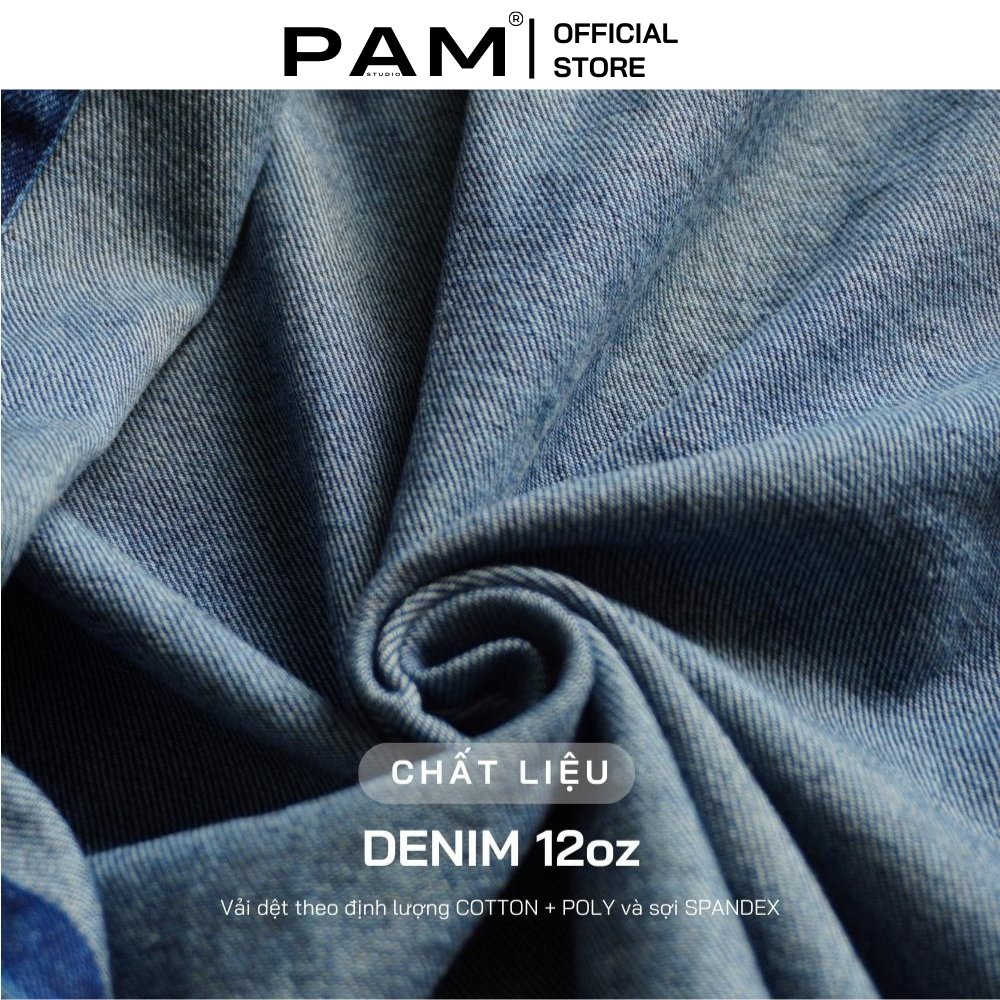 Áo Sơ Mi Denim MADIBA Áo Sơ Mi Tay Dài Chất Liệu Denim 13oz L15