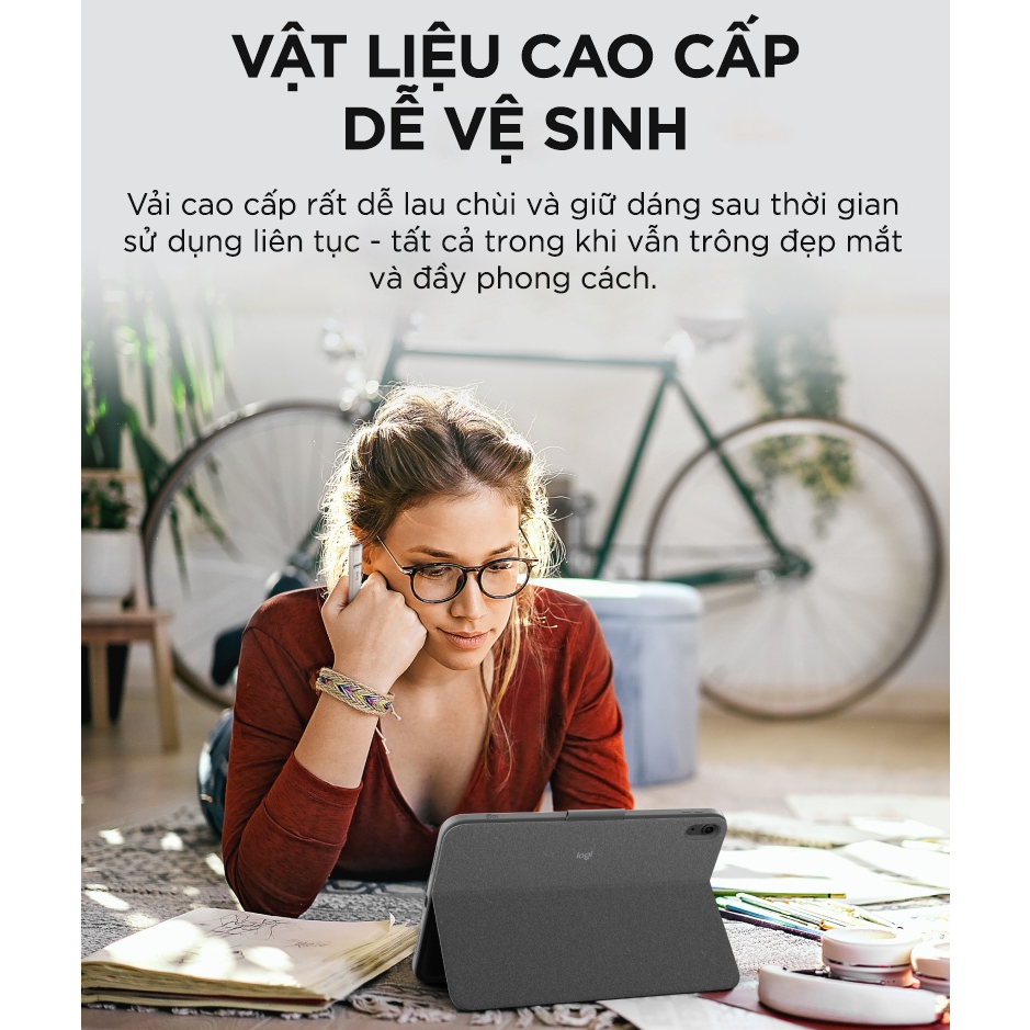 Bao Da Kèm Bàn Phím Logitech ComboTouch iPad Gen 7/8/9/10 | Hàng Chính Hãng | Bảo Hành 12T | Mimax Store