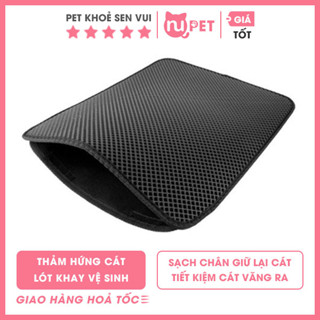 Thảm lót khay vệ sinh hứng cát mèo Nupet - Thảm hứng cát cho mèo
