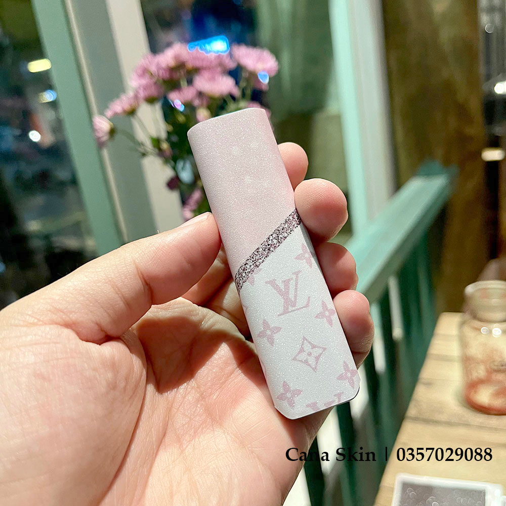 Miếng dán skin cana in kim tuyến LV dành cho xlim V1 / Xlim V2 / xlim SE / favostix / Xlim Pro / feelin...