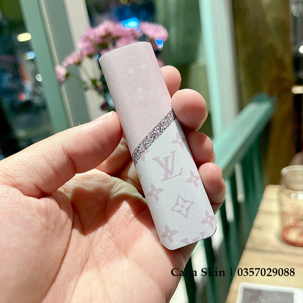 Miếng dán skin cana in kim tuyến LV dành cho xlim V1 / Xlim V2 / xlim SE / favostix / Xlim Pro / feelin...