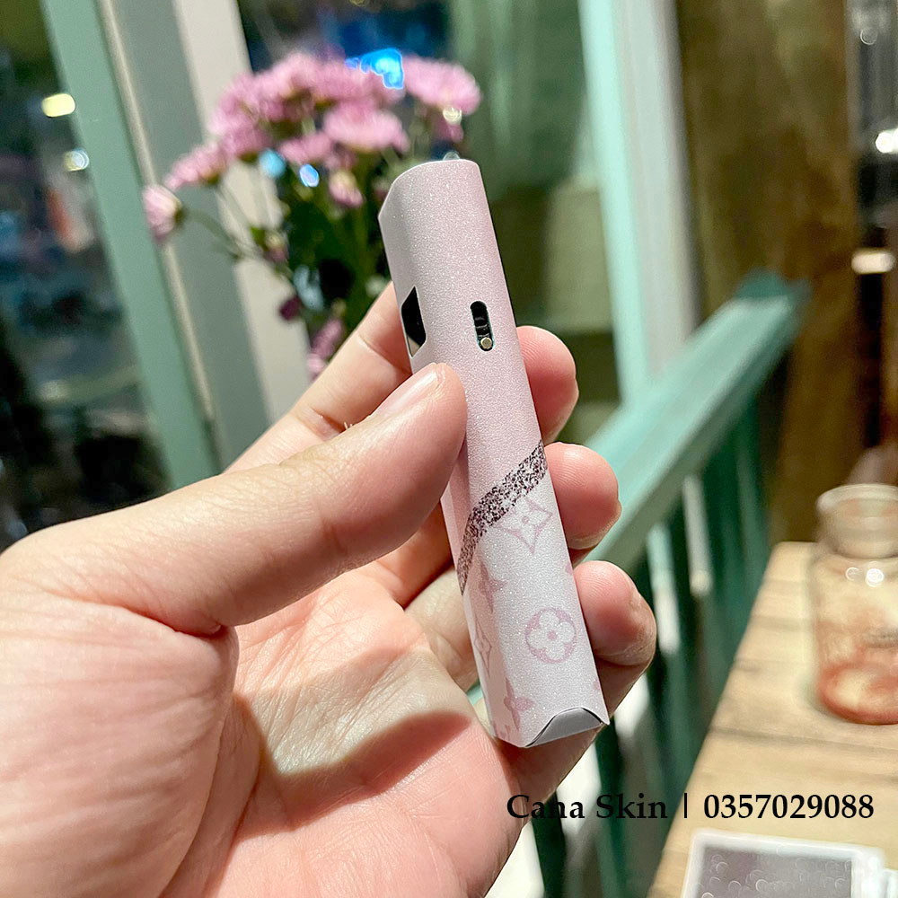 Miếng dán skin cana in kim tuyến LV dành cho xlim V1 / Xlim V2 / xlim SE / favostix / Xlim Pro / feelin...