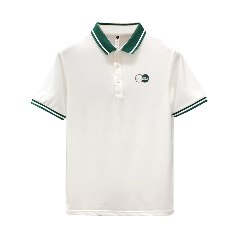 Áo PoLo nam cao cấp logo thêu phối cổ bo dệt chất vãi CS cotton dày dặn thoáng mát from chuẩn, sang trọng