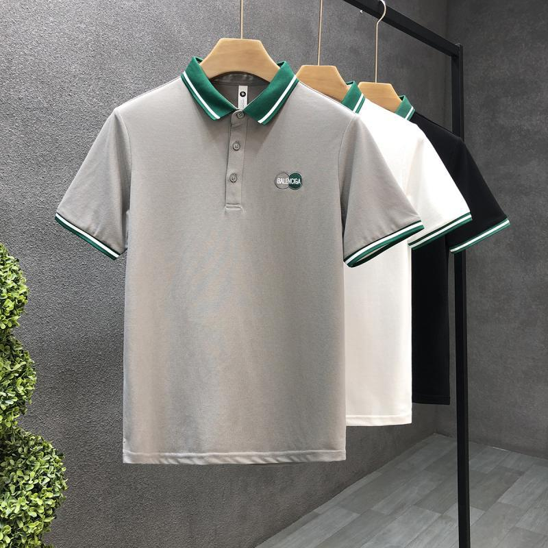 Áo PoLo nam cao cấp logo thêu phối cổ bo dệt chất vãi CS cotton dày dặn thoáng mát from chuẩn, sang trọng