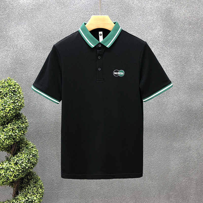 Áo PoLo nam cao cấp logo thêu phối cổ bo dệt chất vãi CS cotton dày dặn thoáng mát from chuẩn, sang trọng