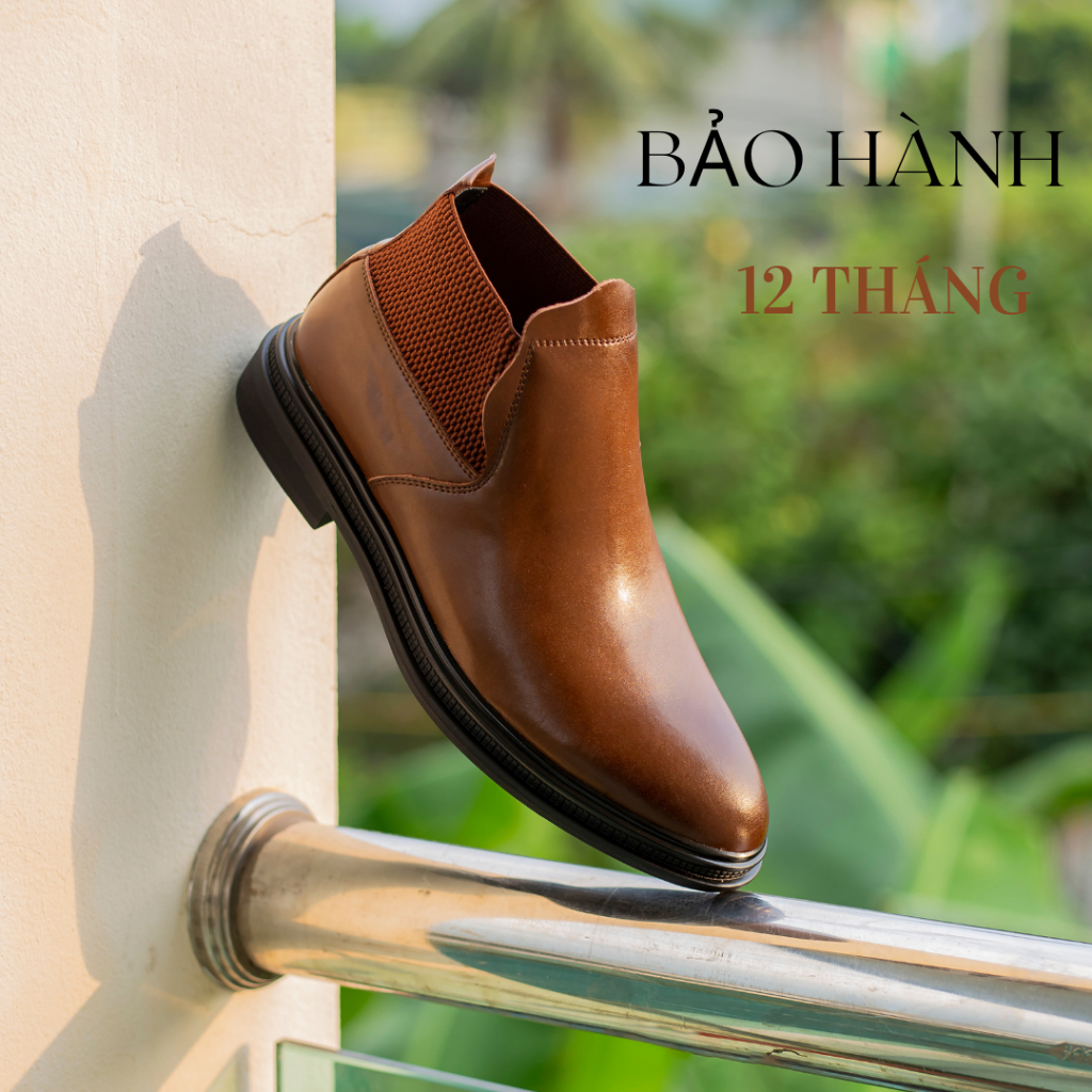 Giày cao cổ da bò thật 100% 𝐂𝐡𝐞𝐥𝐬𝐞𝐚𝐁𝐨𝐨𝐭 𝐁𝐒𝟏𝟑 Nâu đế cao su đúc êm ái