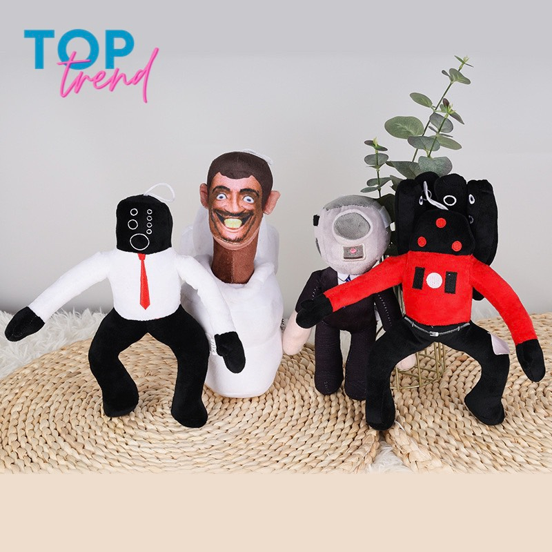 Đồ chơi mô hình Gấu bông Skibid Toilet Cameraman TV Man Titan Speaker Man Ngộ Nghĩnh - Top Trend