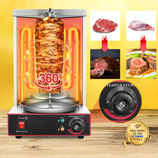 Máy nướng thịt doner kebab, lò nướng thịt gà quay tự động 360