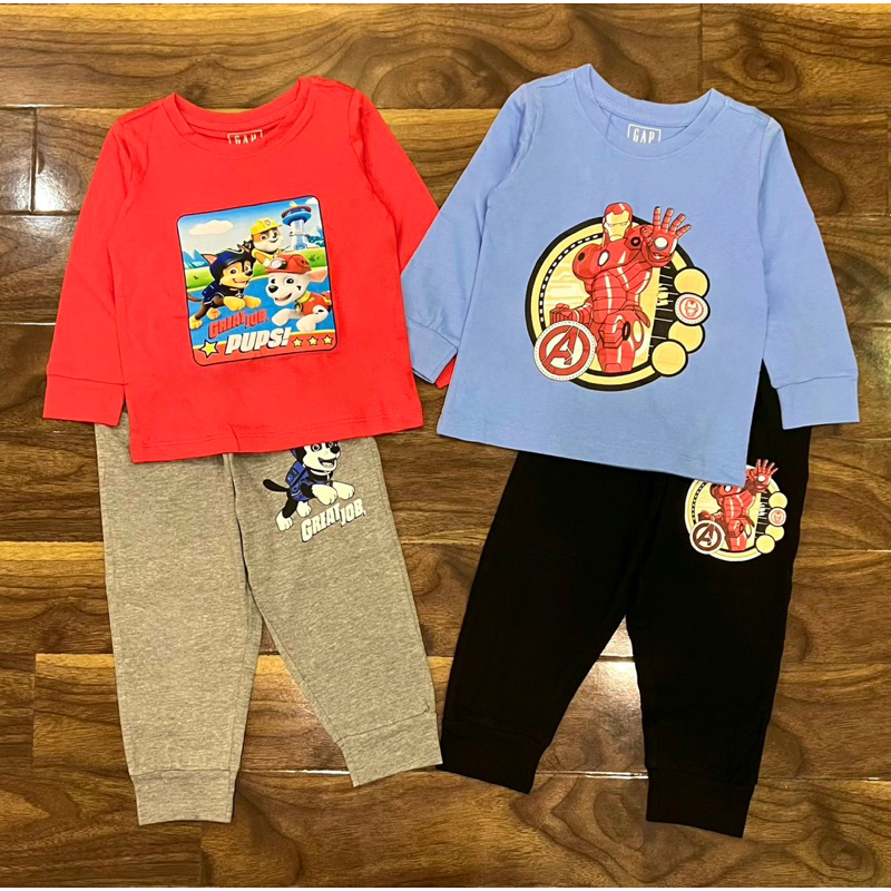 Bộ quần áo thu đông dài tay cho bé chất liệu cotton đẹp hình in ngộ nghĩnh