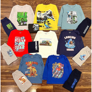 Bộ thu đông cotton size đại cho bé trai