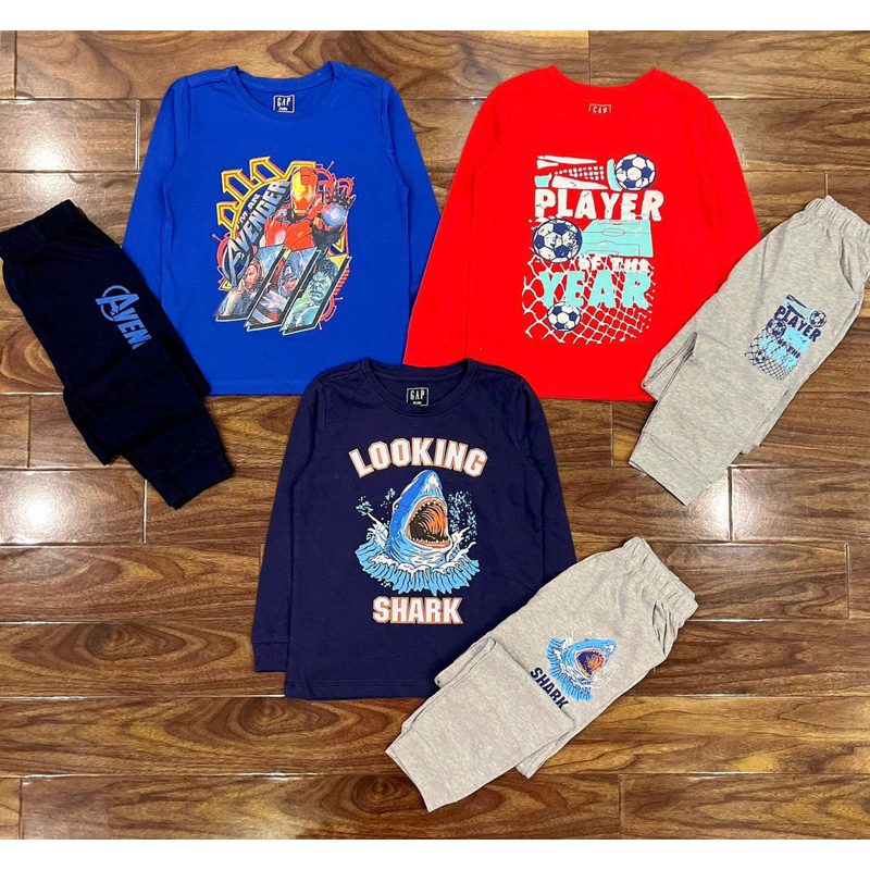 Bộ thu đông cotton size đại cho bé trai