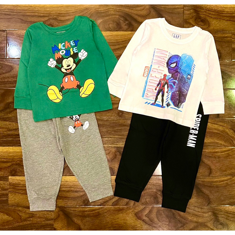 Bộ quần áo thu đông dài tay cho bé chất liệu cotton đẹp hình in ngộ nghĩnh