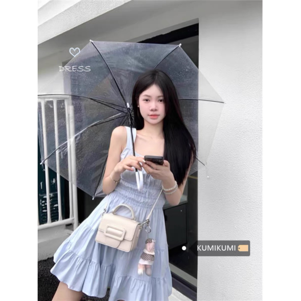 Váy Nữ Hai Dây Ngọt Ngào Bộ Sưu Tập Cô gái Xanh Sữa Phong Cách Mùa Hè (Order)