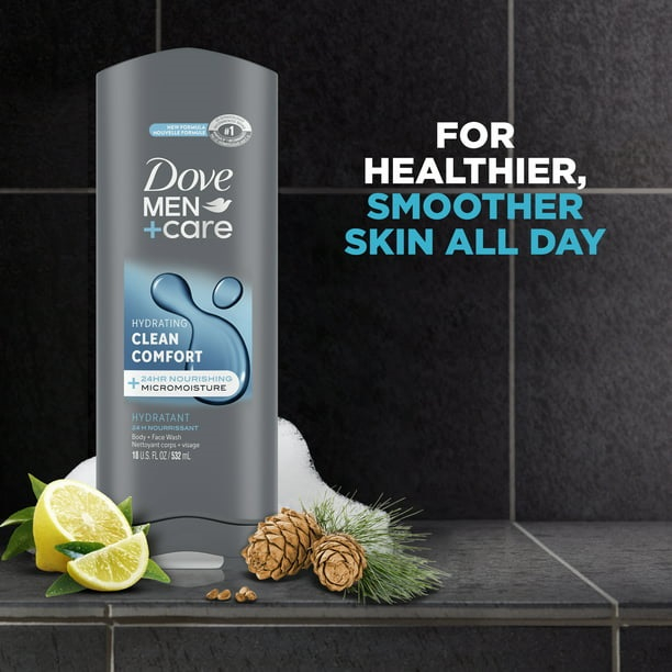 Sữa tắm dưỡng mềm da cho Nam Dove Men+Care Body and Face Wash 532 mL