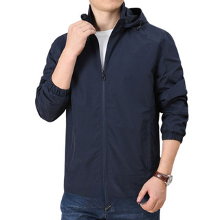 Áo khoác dù nam 2 lớp có nón mặc siêu ấm có túi trong cao cấp DOKA STORE DFC10