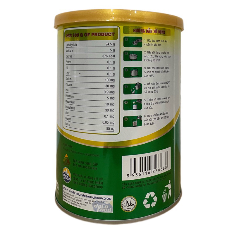 BỘT ĐƯỜNG MALTOSE DEXTRIN CỦA NHI ĐỒNG 2 CHO TRẺ BIẾNG ĂN