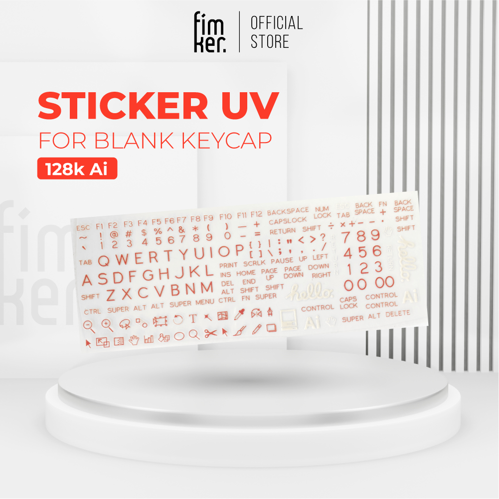 Tem dán bàn phím chuẩn ký tự SA SP 128k Ai