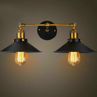 TG068 - Đèn Tường - Đèn Treo Tường - Đèn Tường Đĩa Cổ Điển Vintage - đèn tường chao đĩa đui đồng