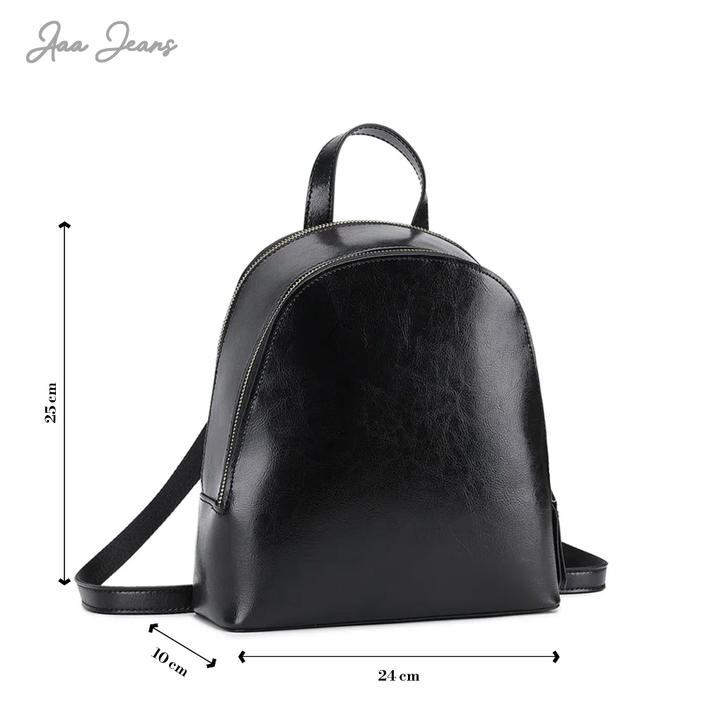 Balo Thời Trang Da Thật Oil Wax Aaa Jeans