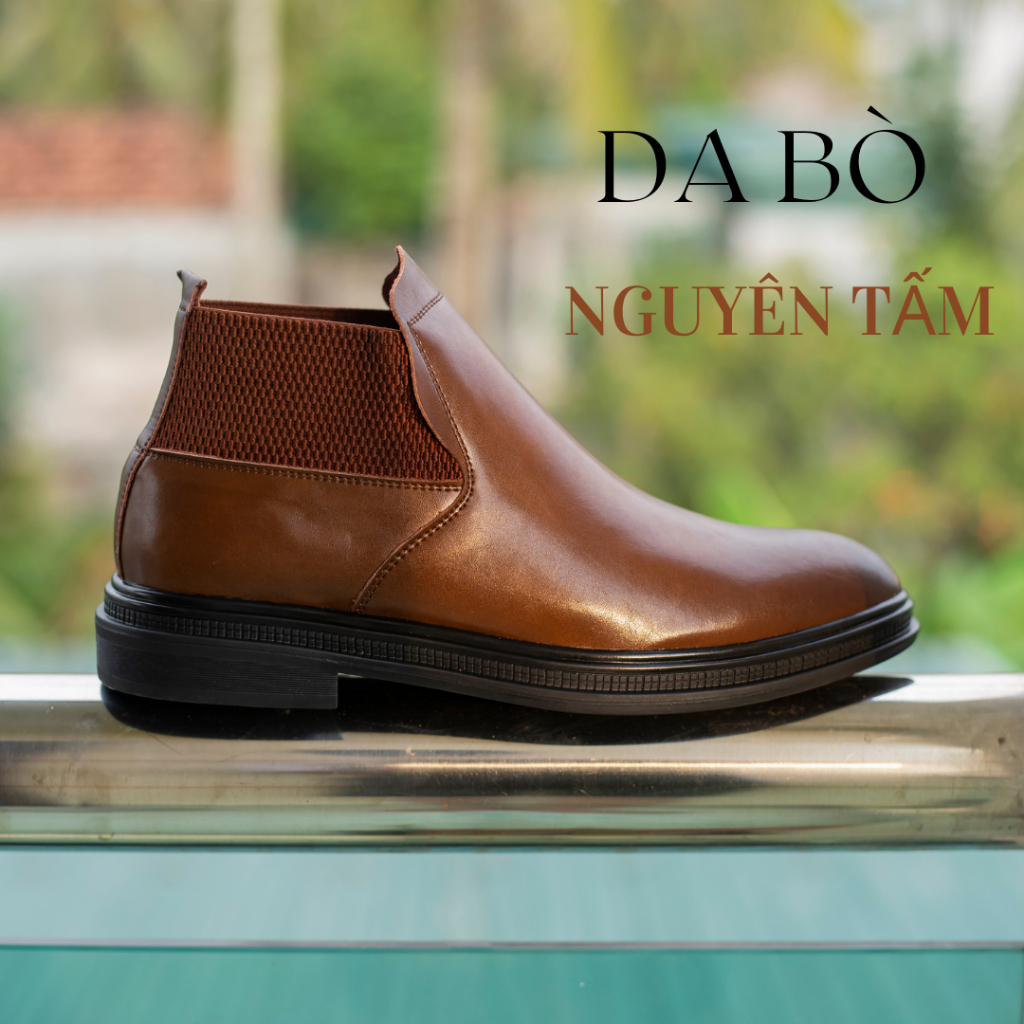 Giày cao cổ da bò thật 100% 𝐂𝐡𝐞𝐥𝐬𝐞𝐚𝐁𝐨𝐨𝐭 𝐁𝐒𝟏𝟑 đế cao su đúc êm ái