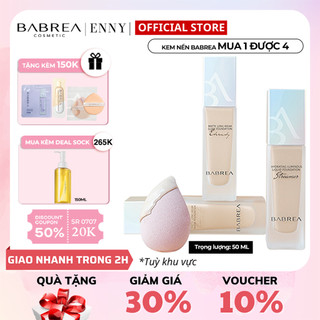 Kem nền che khuyết điểm babrea foundation dạng lỏng lâu trôi hiệu ứng trong veo 30ml