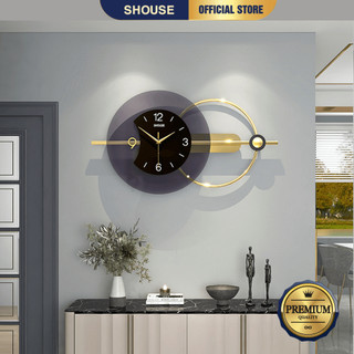 Đồng Hồ Treo Tường Kim Trôi Trang Trí Nội Thất Decor Shouse EA03 hiện đại cao cấp cỡ lớn phòng khách