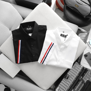 Big size - Áo sơ mi tay ngắn nam big size có túi phối dây đai ngang tay big size <130kg - sm10